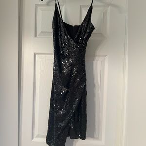 Black Sequin Formal Dress